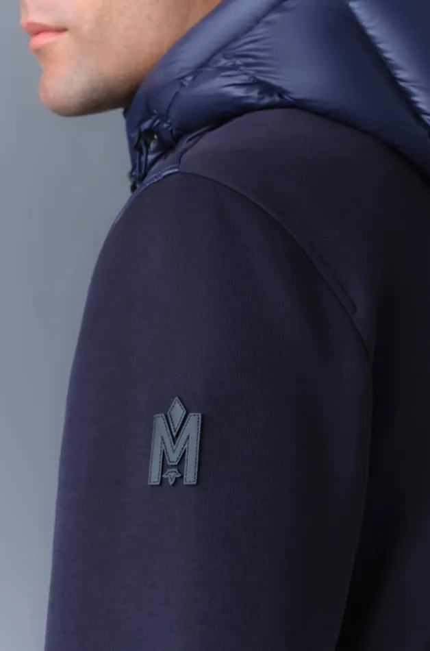 Hoodies and Tops Men Mackage FRANKR Hybrid Jacket With Hood Black Hoodies and Tops Men Mackage FRANKR Hybrid Jacket With Hood Black