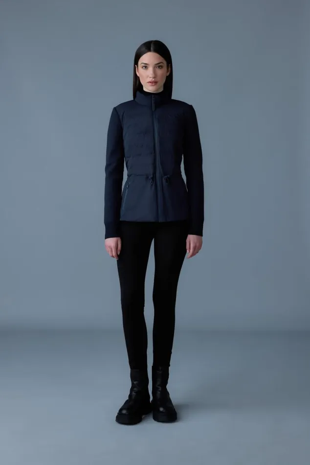 Hoodies and Tops Women Mackage LAIKA Hybrid Down Jacket With Peplum Black