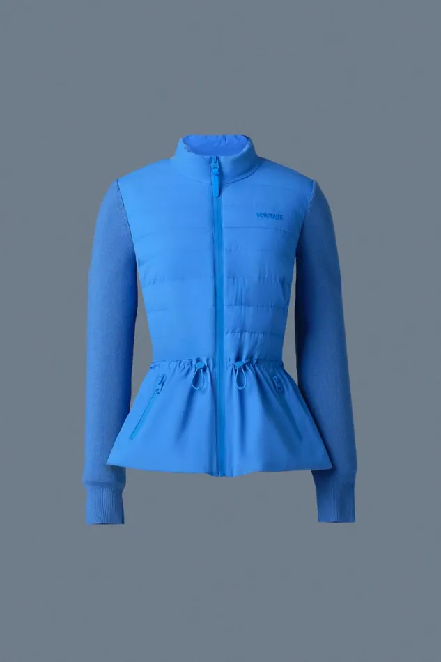 Hoodies and Tops Women Mackage LAIKA Hybrid Down Jacket With Peplum Black