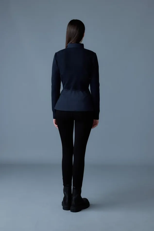 Hoodies and Tops Women Mackage LAIKA Hybrid Down Jacket With Peplum Black