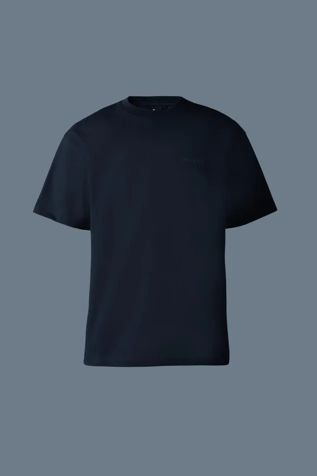 Hoodies and Tops Women Mackage TEER Teeshirt With Mackage Silicone Logo Navy
