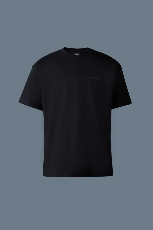 Hoodies and Tops Women Mackage TEER Teeshirt With Mackage Silicone Logo Navy