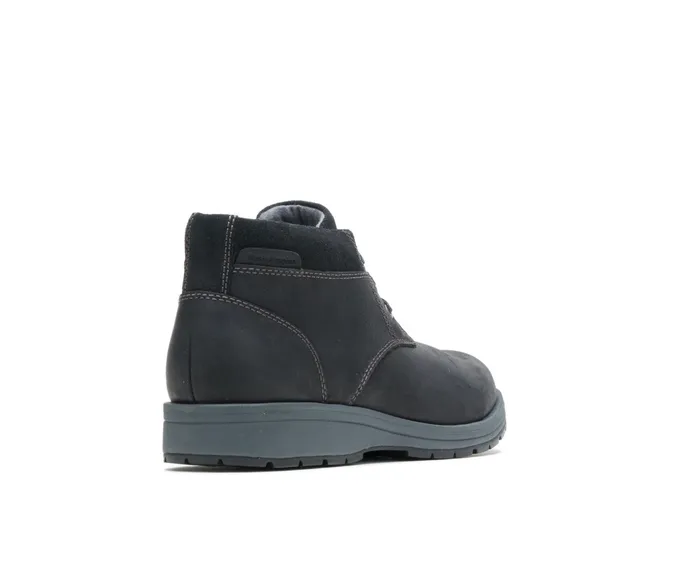 Hush Puppies Beauceron Short Ice Black Waterproof Leather Men Boots Hush Puppies Beauceron Short Ice Black Waterproof Leather Men Boots