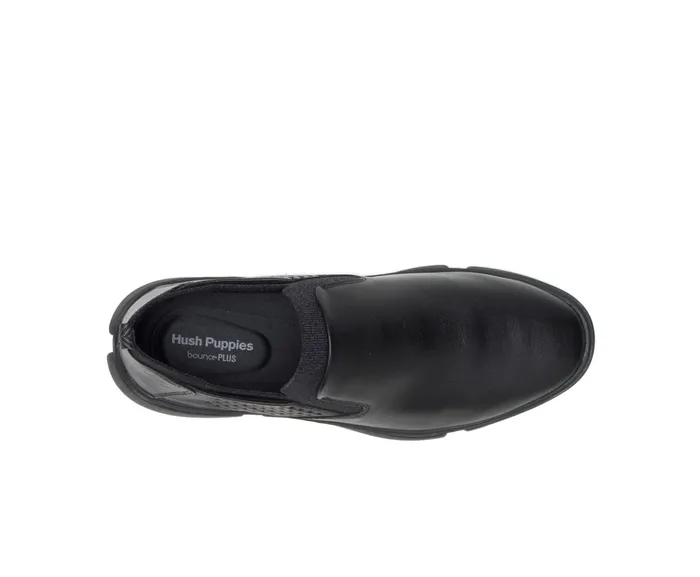 Hush Puppies Bennet Plain Toe SlipOn Black Leather Men SlipOns Hush Puppies Bennet Plain Toe SlipOn Black Leather Men SlipOns
