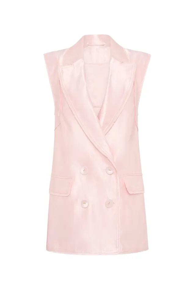 Insight Oversized Vest Soft Pink Women Aje Blazers Jackets 038 Coats