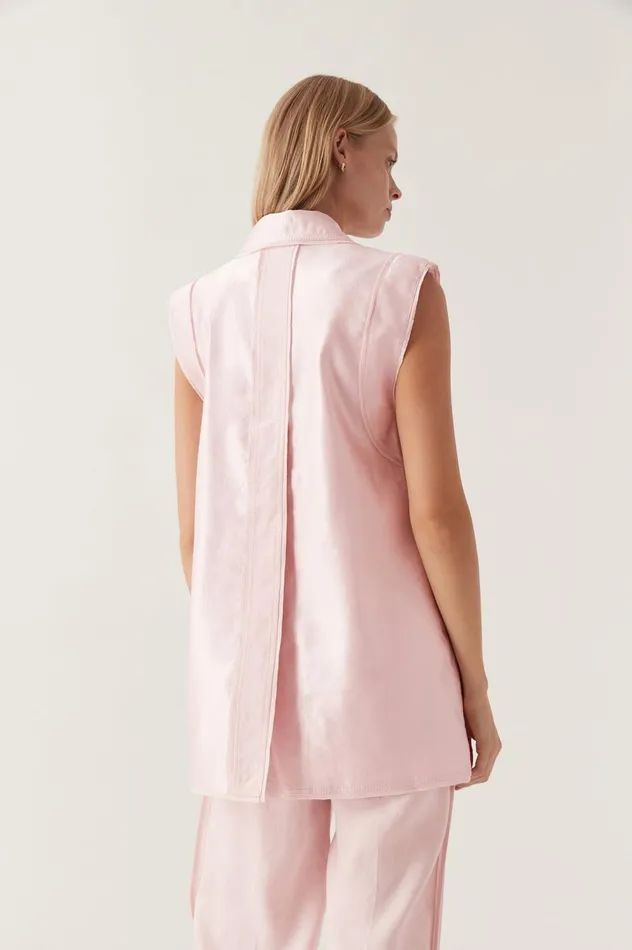 Insight Oversized Vest Soft Pink Women Aje Blazers Jackets 038 Coats