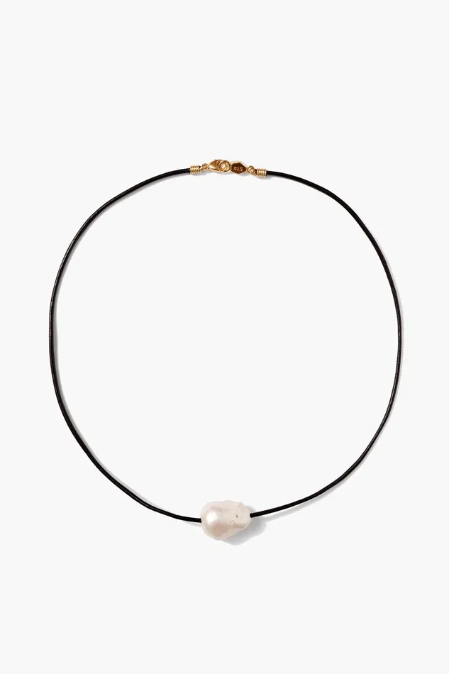 Isla Pearl Necklace Black Women Chan Luu Necklaces