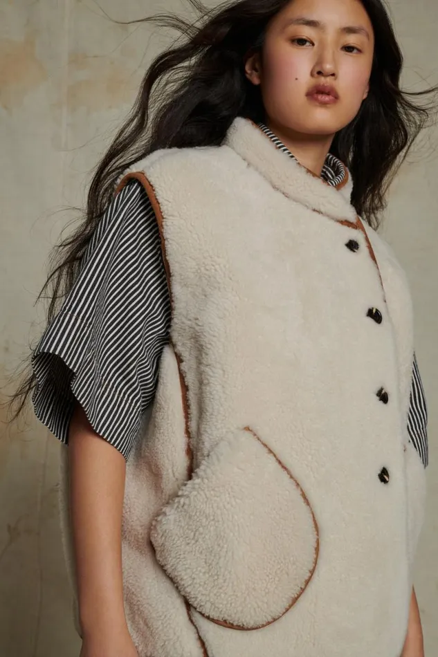 Jackets and Coats Women Soeur ARNOLD BODYWARMER Ivory