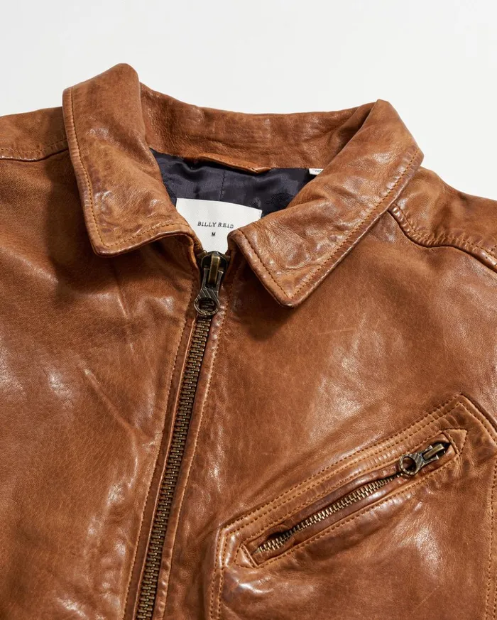 Jackets and Outerwear Men Billy Reid Blake Jacket Saddle