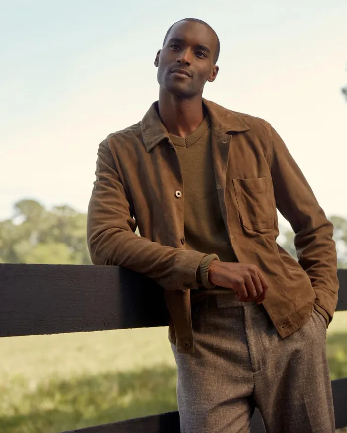 Jackets and Outerwear Men Billy Reid Ranch Jacket Uniform Green