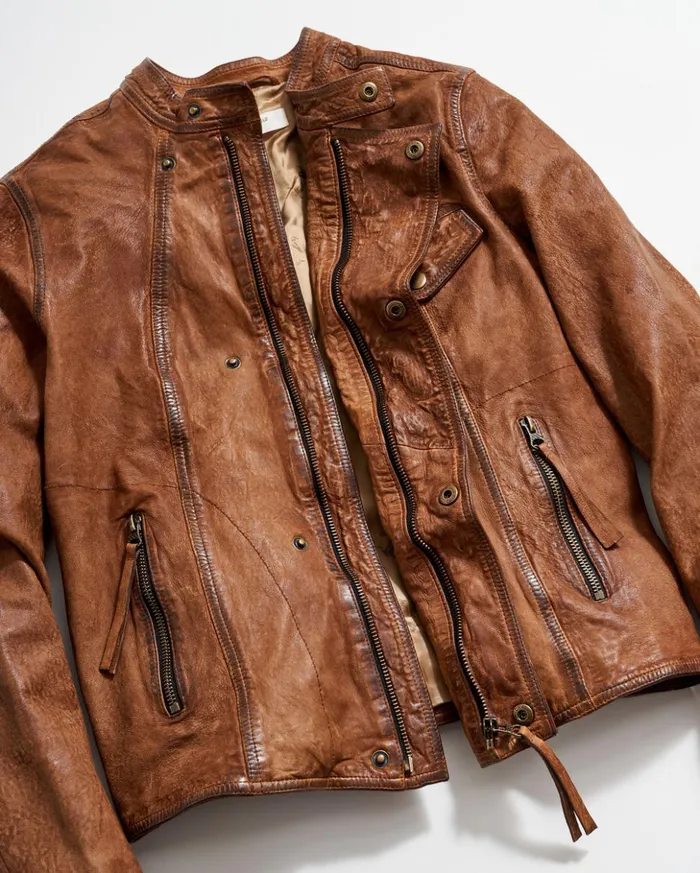 Jackets and Outerwear Women Billy Reid Biker Jacket Brown