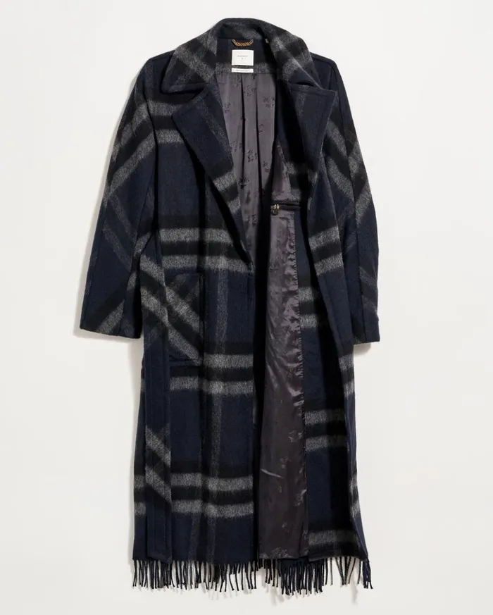 Jackets and Outerwear Women Billy Reid Car Blanket Coat Blackgrey