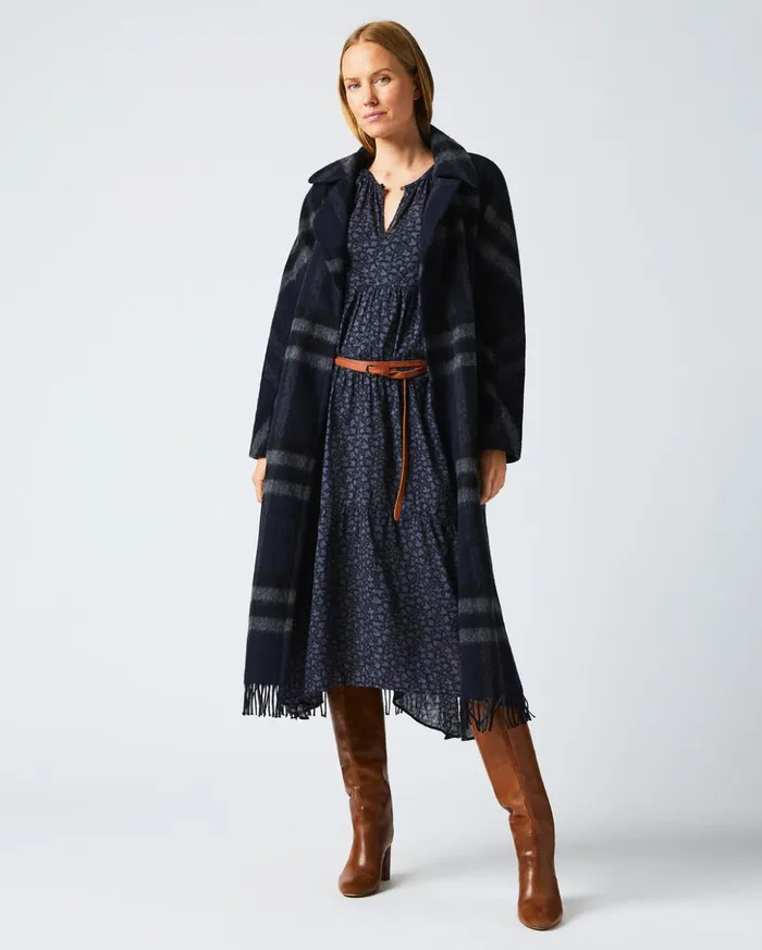 Jackets and Outerwear Women Billy Reid Car Blanket Coat Blackgrey