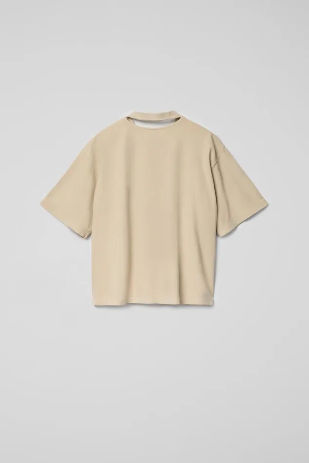 Jersey Men Camper TShirt Beige Cotton Tshirt Jersey Men Camper TShirt Beige Cotton Tshirt