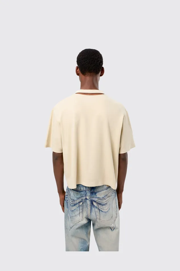 Jersey Men Camper TShirt Beige Cotton Tshirt Jersey Men Camper TShirt Beige Cotton Tshirt
