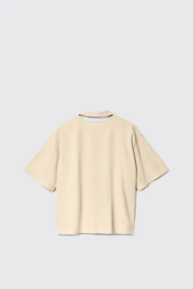 Jersey Men Camper TShirt Beige Cotton Tshirt Jersey Men Camper TShirt Beige Cotton Tshirt