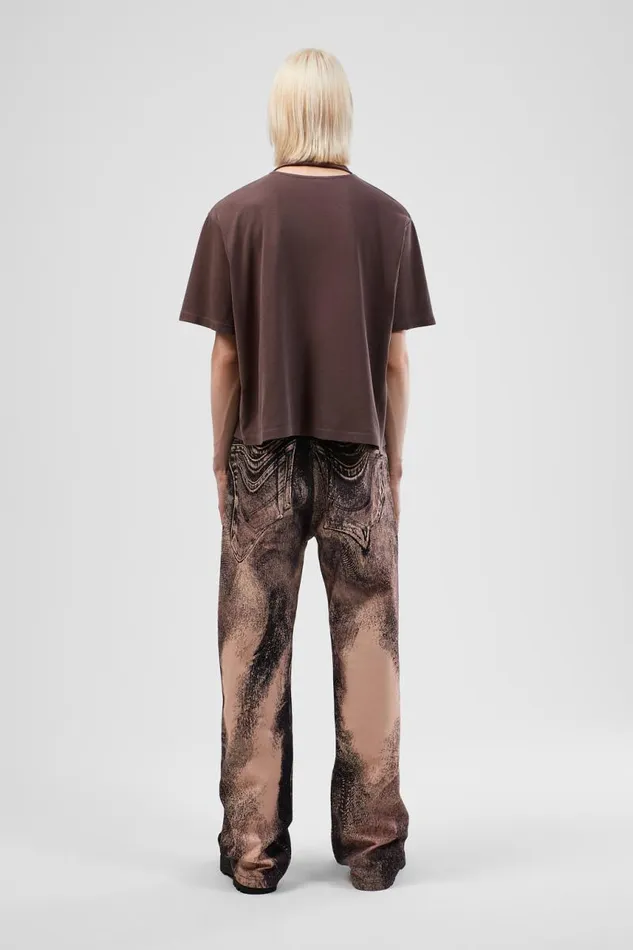 Jersey Men Camper TShirt Dusty Brown Organic Cotton TShirt Jersey Men Camper TShirt Dusty Brown Organic Cotton TShirt