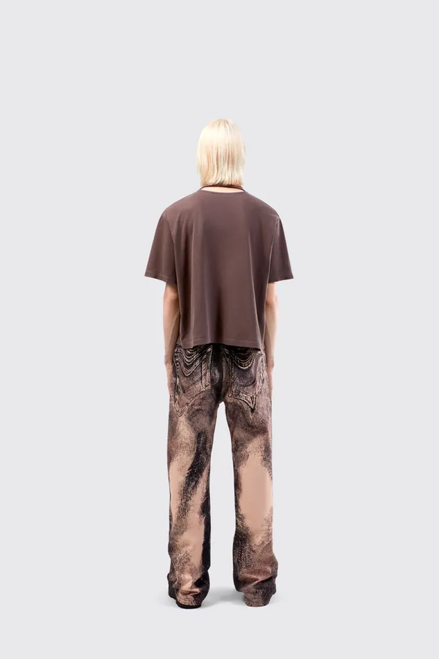Jersey Men Camper TShirt Dusty Brown Organic Cotton TShirt Jersey Men Camper TShirt Dusty Brown Organic Cotton TShirt