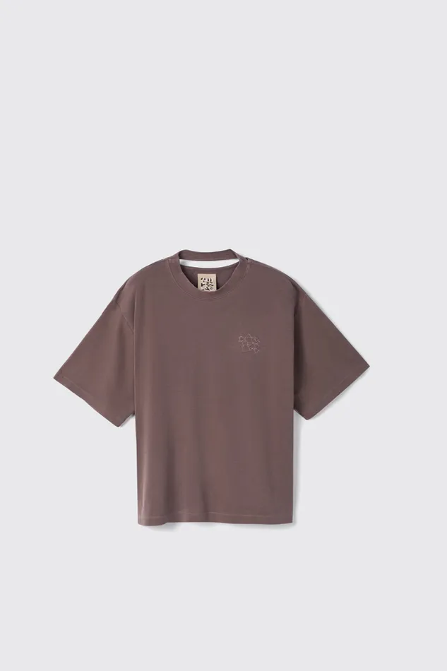 Jersey Men Camper TShirt Dusty Brown Organic Cotton TShirt Jersey Men Camper TShirt Dusty Brown Organic Cotton TShirt
