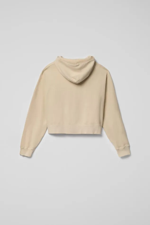 Jersey Women Camper Hoodie Beige Cotton Hoodie