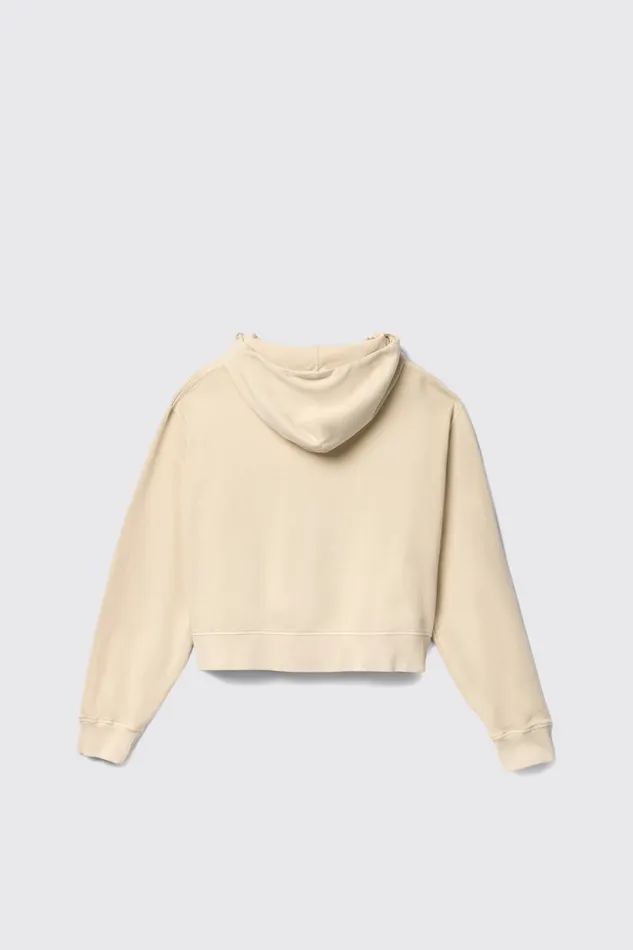 Jersey Women Camper Hoodie Beige Cotton Hoodie