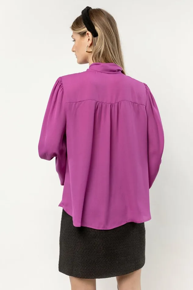 Josie Long Sleeve Blouse 8211 FINAL SALE Magenta Women Bohme Tops