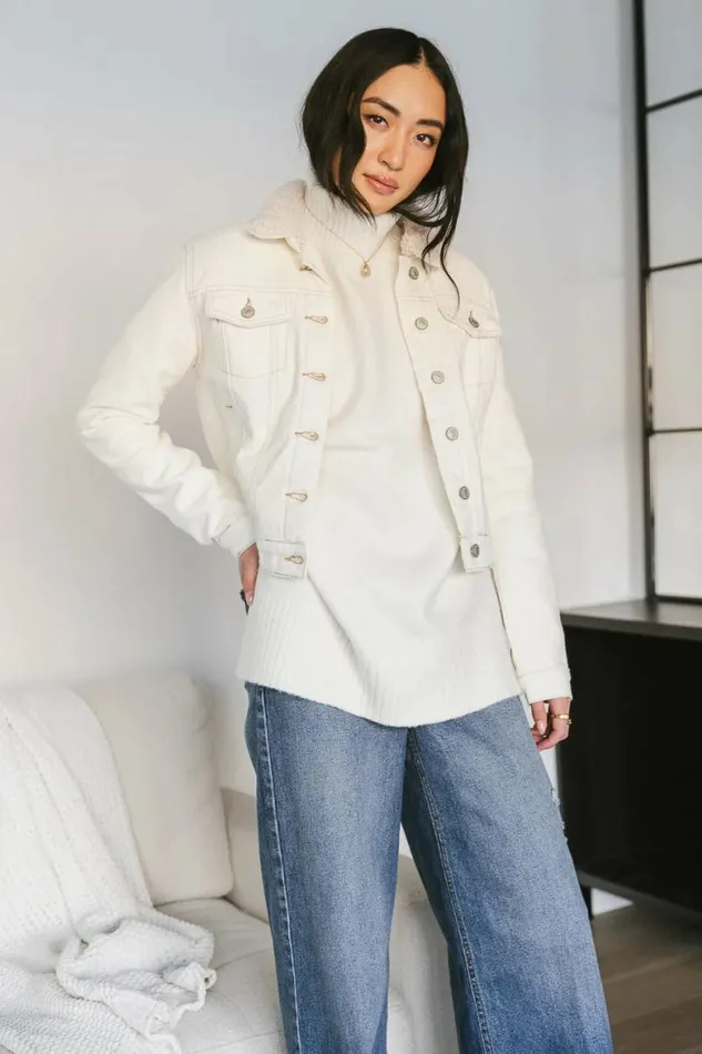 Jules Denim Jacket Natural Women Bohme Outerwear