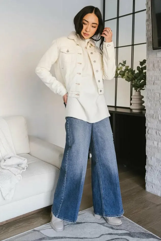 Jules Denim Jacket Natural Women Bohme Outerwear