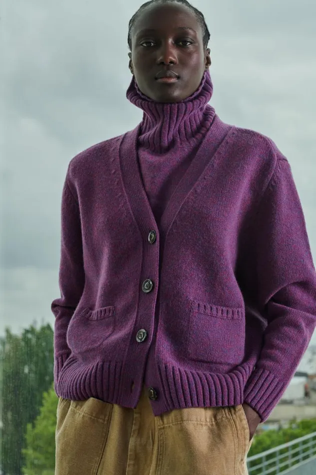 Jumpers and Cardigans Women Soeur SERGIO CARDIGAN Purple