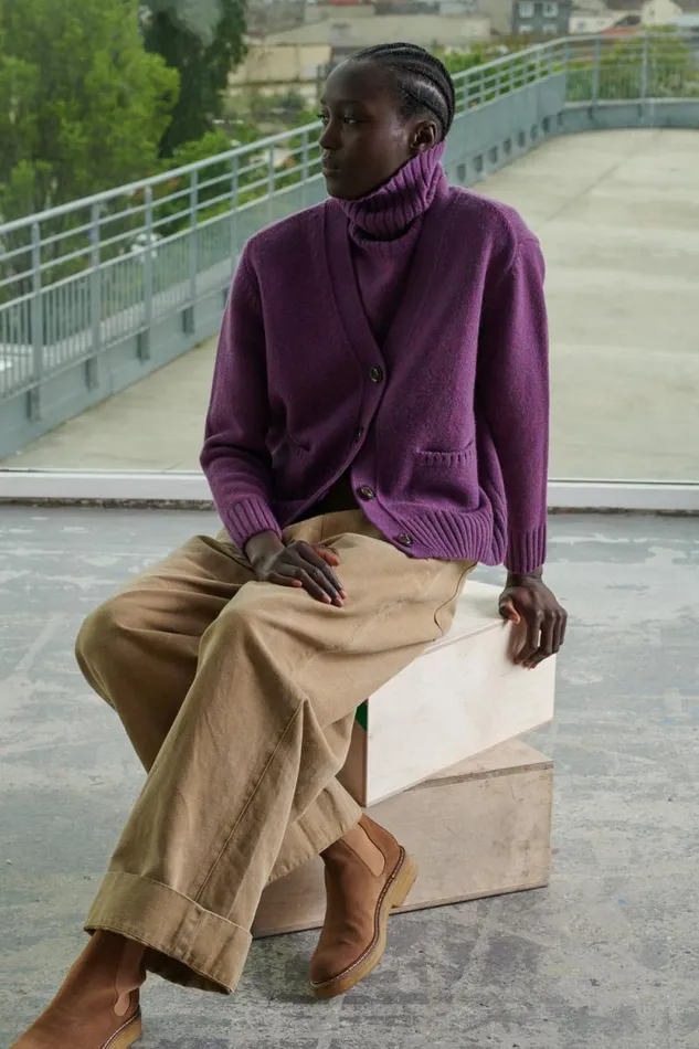 Jumpers and Cardigans Women Soeur SERGIO CARDIGAN Purple