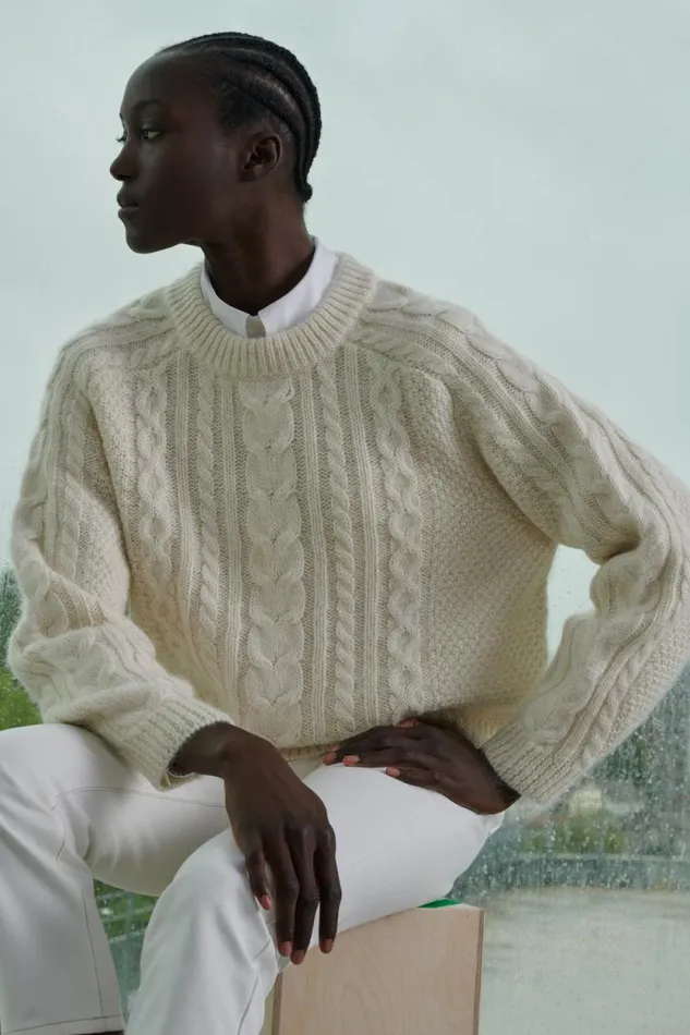 Jumpers and Cardigans Women Soeur WANDO JUMPER Offwhite