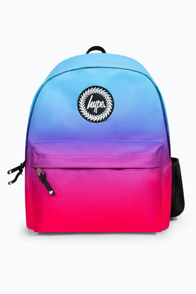 Just Hype Backpacks Hype Iconic BluePink Fade Girls School Backpack
