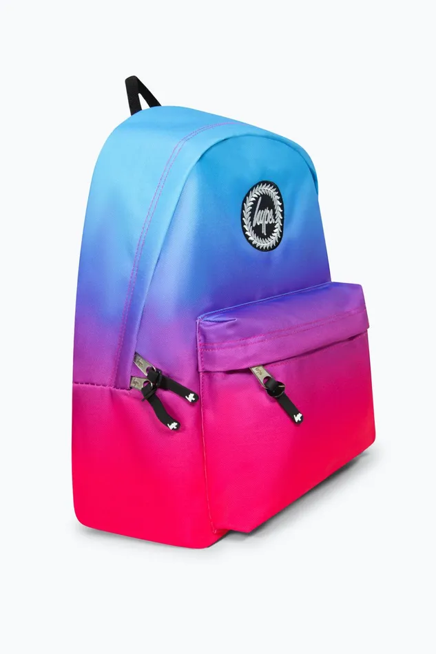 Just Hype Backpacks Hype Iconic BluePink Fade Girls School Backpack