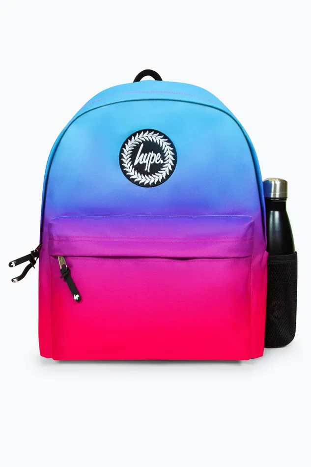 Just Hype Backpacks Hype Iconic BluePink Fade Girls School Backpack