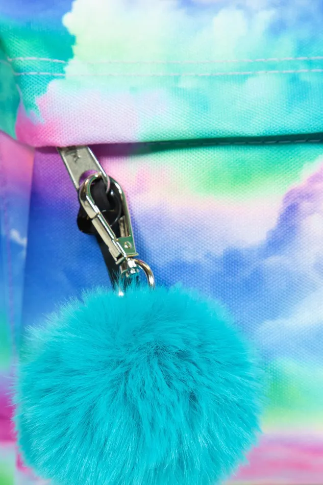 Just Hype Backpacks Hype Iconic Rainbow Clouds School Backpack For Girls