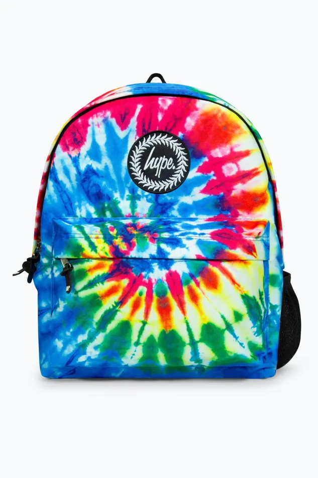 Just Hype Backpacks Hype Unisex Iconic Rainbow Hippy Tie Dye Backpack