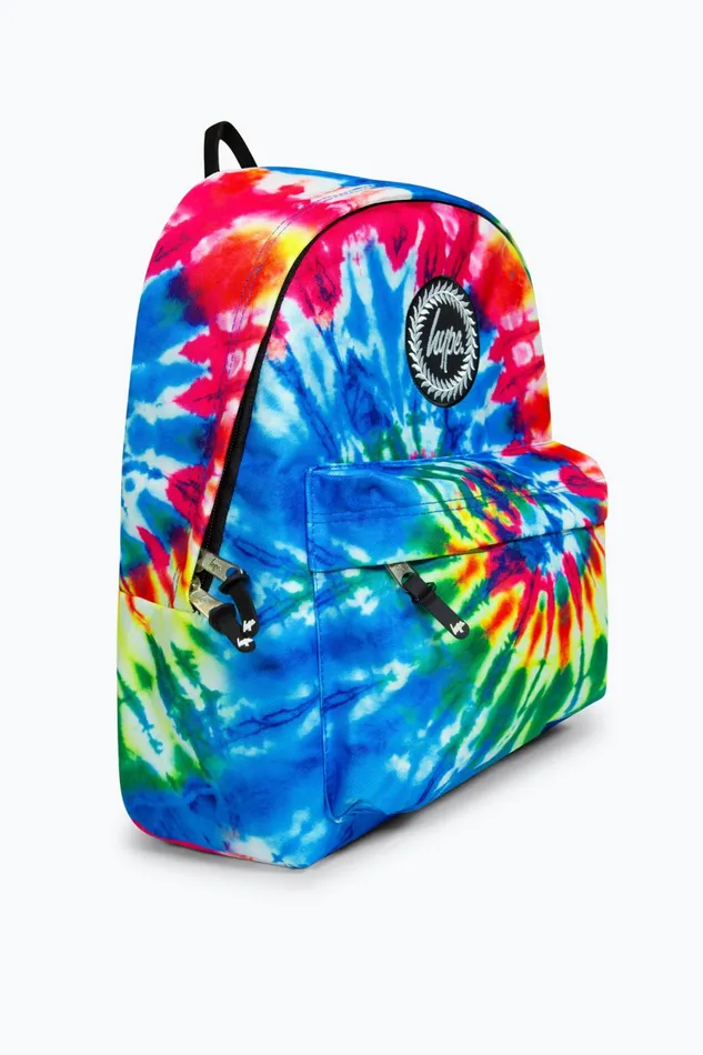 Just Hype Backpacks Hype Unisex Iconic Rainbow Hippy Tie Dye Backpack