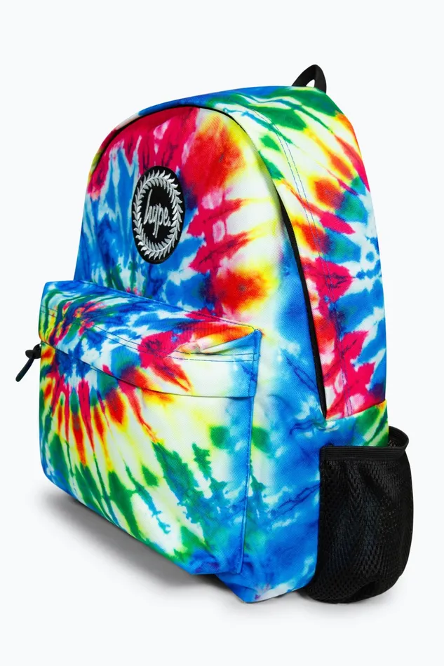 Just Hype Backpacks Hype Unisex Iconic Rainbow Hippy Tie Dye Backpack