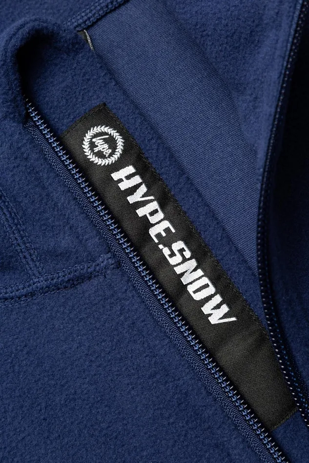 Just Hype Hoodies and Sweatshirts Hype Boys Navy Snow Fleece