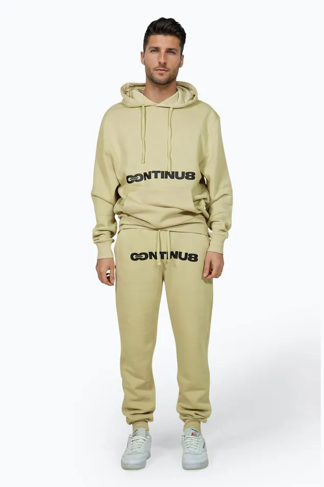 Just Hype Joggers Continu8 Unisex Sand Boxy Joggers