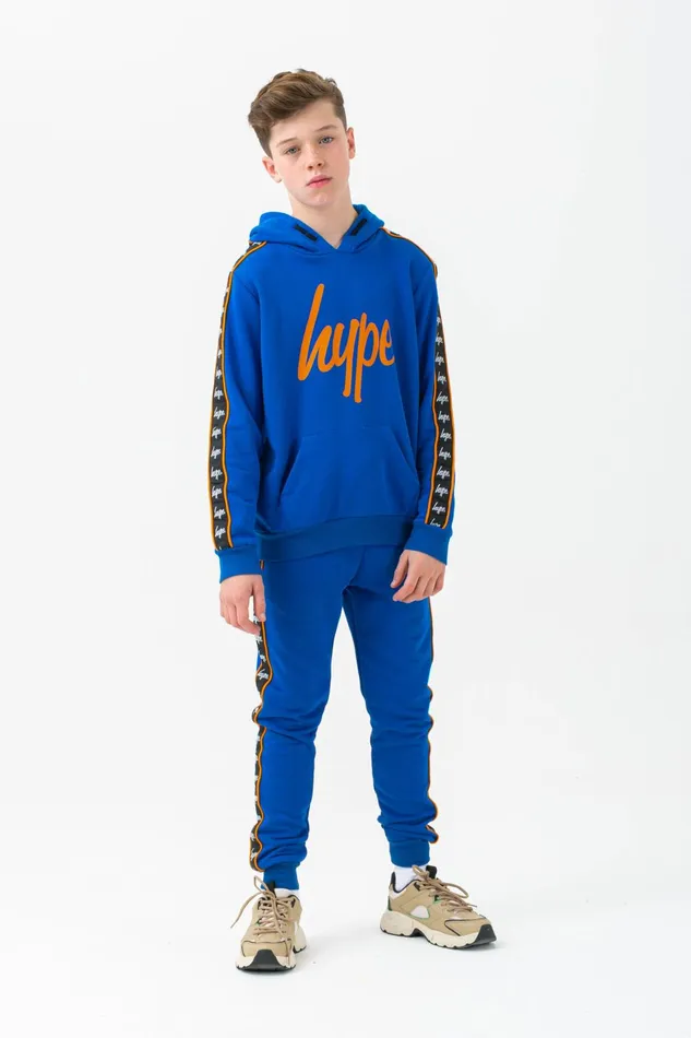 Just Hype Joggers Hype Boys Blue Diversion Script Joggers