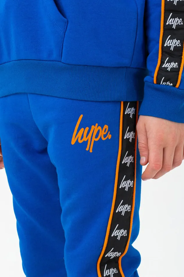 Just Hype Joggers Hype Boys Blue Diversion Script Joggers