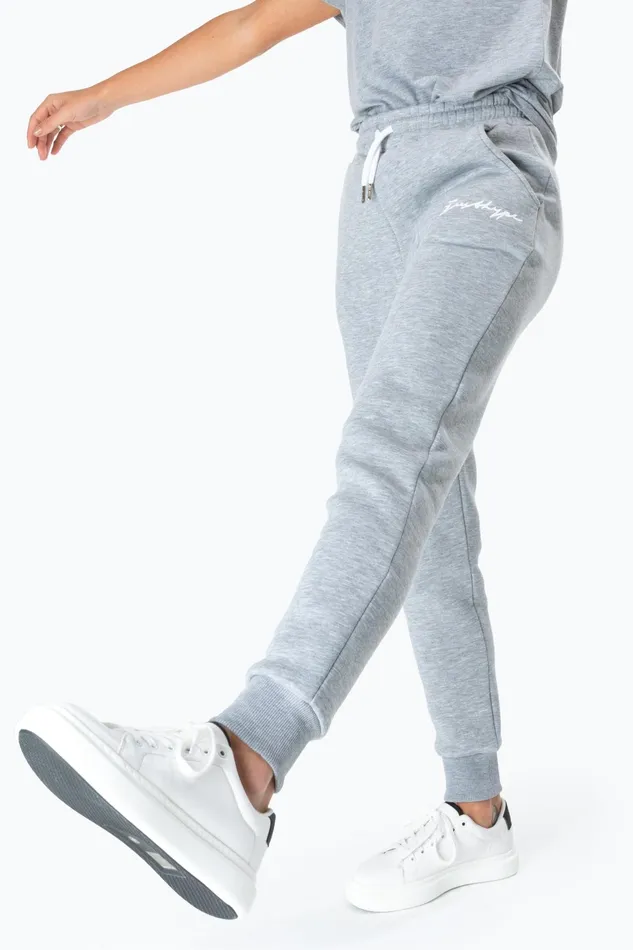 Just Hype Joggers Hype Grey Scribble Logo Women039S Joggers
