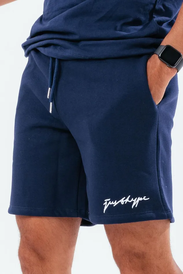 Just Hype Swimwear and Shorts Hype Navy Scribble Men039S Shorts