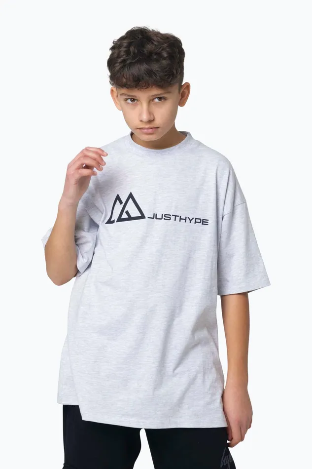 Just Hype TShirts and Vests Hype Boys Grey Marl Outdoor Oversized TShirt