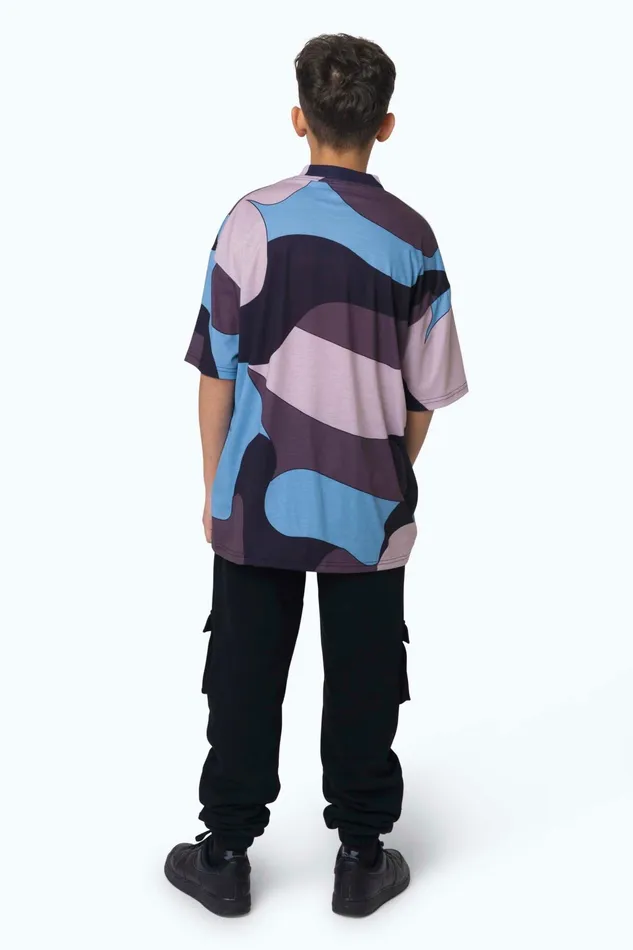 Just Hype TShirts and Vests Hype Boys Multi Squiggle Camo Oversized TShirt