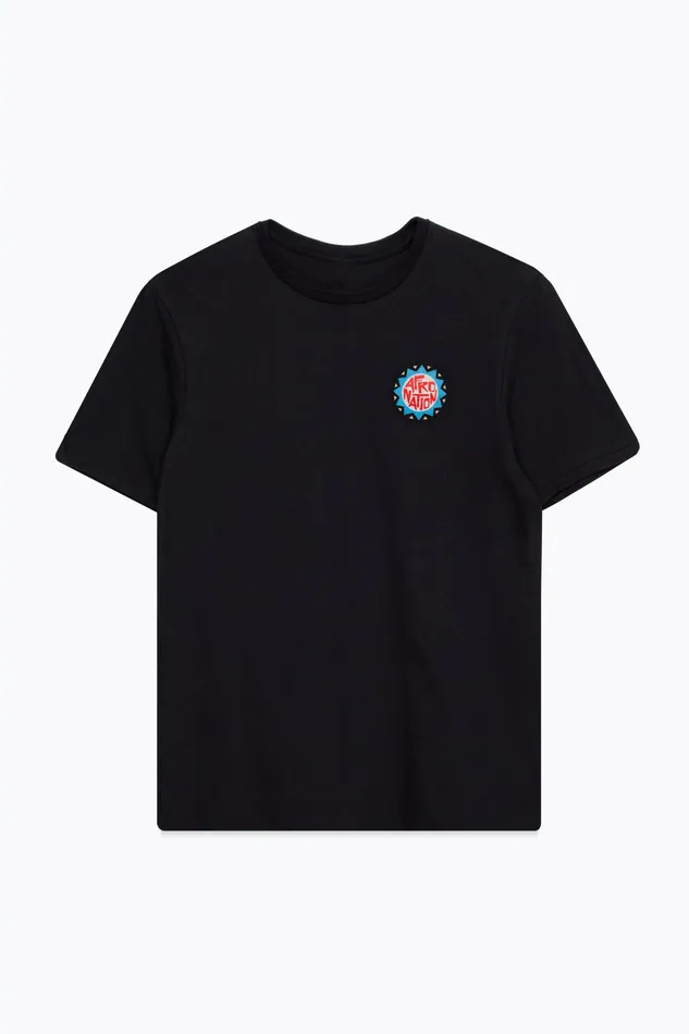 Just Hype TShirts Black Circle Logo Mens Tee