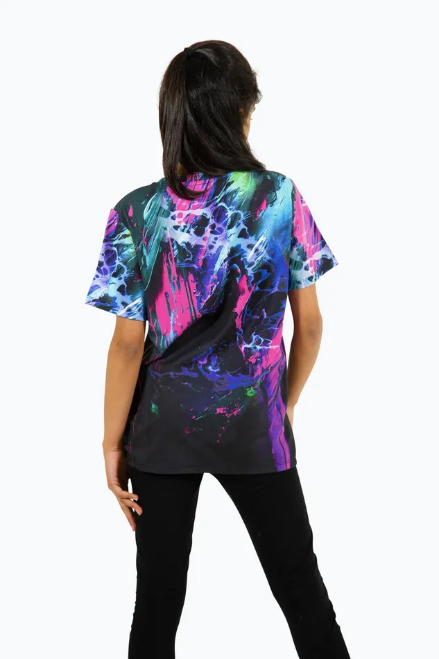 Just Hype TShirts Hype Girls Multi Dark Smudge TShirt