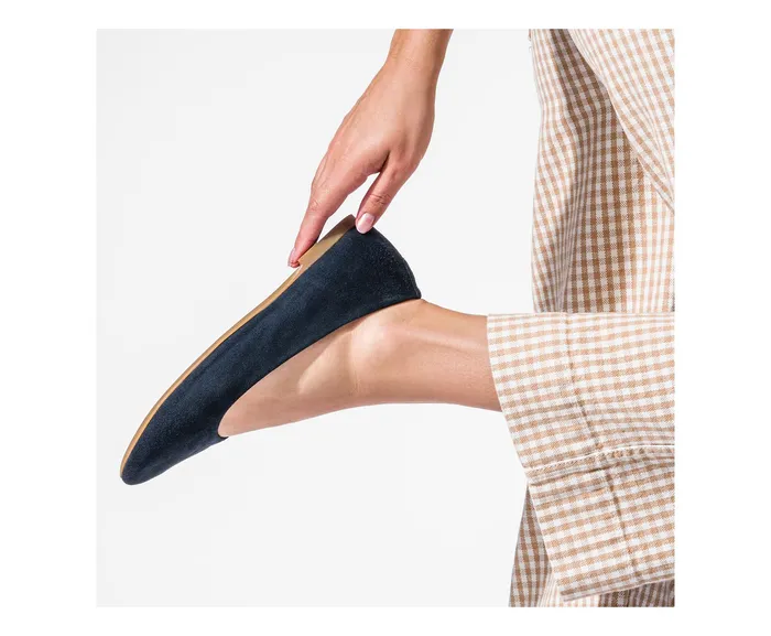 Kendal Ballet Perfect Fit Black Suede Flats and SlipOns Hush Puppies Women Kendal Ballet Perfect Fit Black Suede Flats and SlipOns Hush Puppies Women