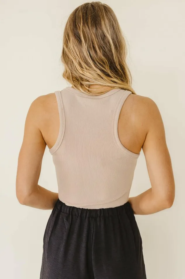 Kendall Tank In Latte Latte Women Bohme Tops